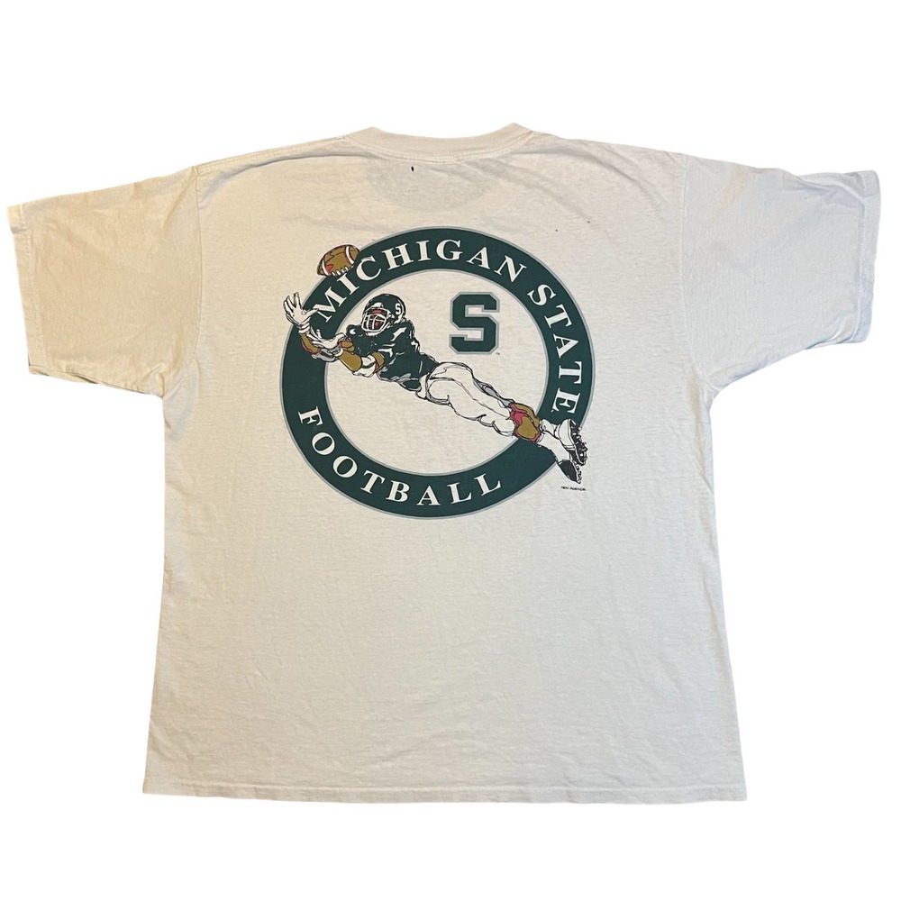 New Agenda Michigan State Football Thrased Vitnage Shirt